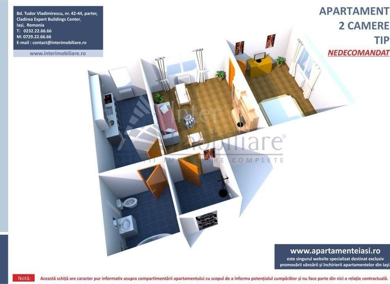 Apartament cu 2 camere în Alexandru cel Bun