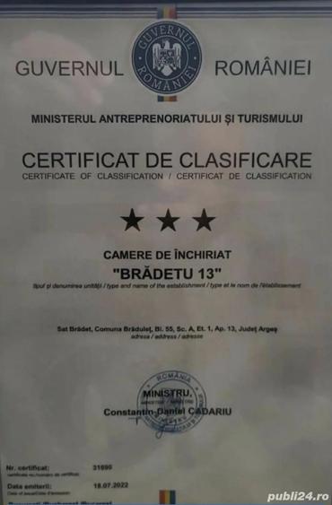 Garsonieră decomandată în Brădetu