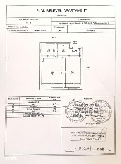 Apartament cu 2 camere în Cazino