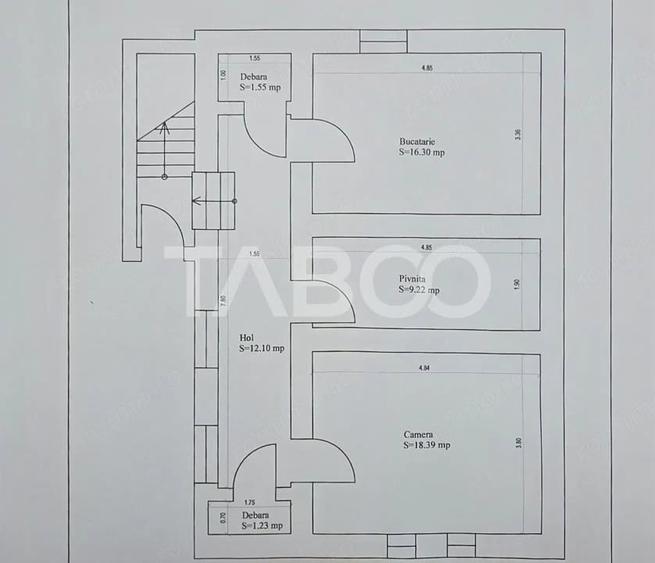 Casă cu 4 camere cu Teren 237 Mp în Central