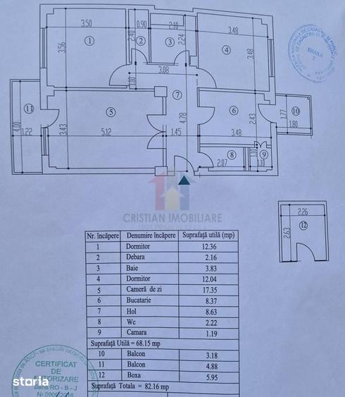Apartament cu 2 camere decomandat în Viziru 2