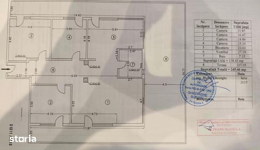 Apartament cu 4 camere, mobilat în Metalurgiei