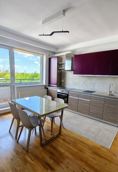 Apartament cu 2 camere semidecomandat, mobilat în Băneasa