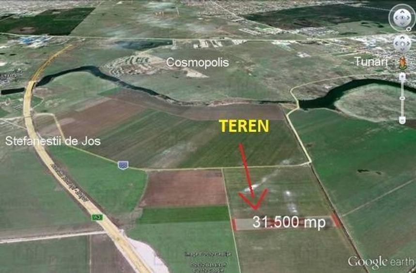 Teren intravilan de 31500 mp, în Ștefăneștii de Jos