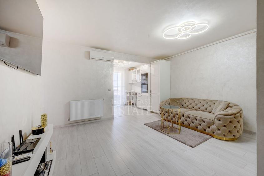 Apartament cu 3 camere semidecomandat, mobilat în Titan