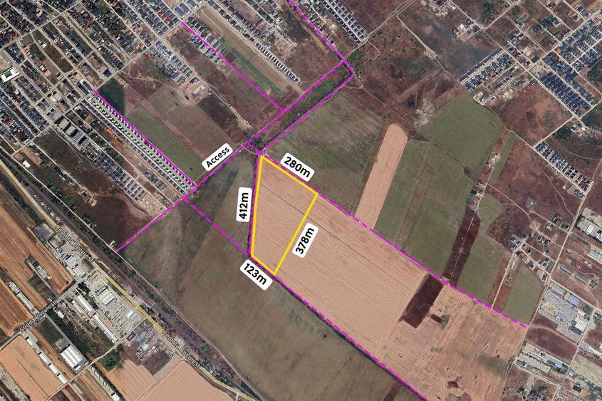 Teren agricol intravilan de 75000 mp, în Central
