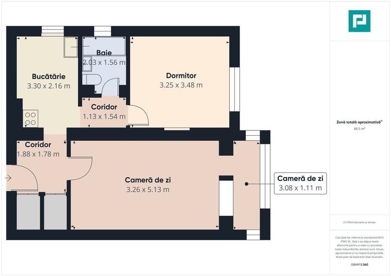 Apartament cu 2 camere decomandat, mobilat în Grădiște
