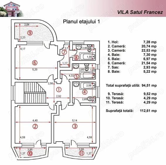 Herastrau I Sat Francez I vila 350mp I gradinita/birou/clinica - 4