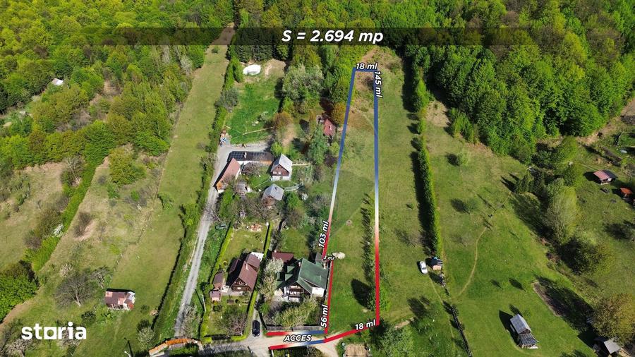 Teren de 2694 mp, în Firiza
