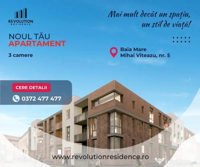 Apartament cu 3 camere decomandat în Orașul Vechi