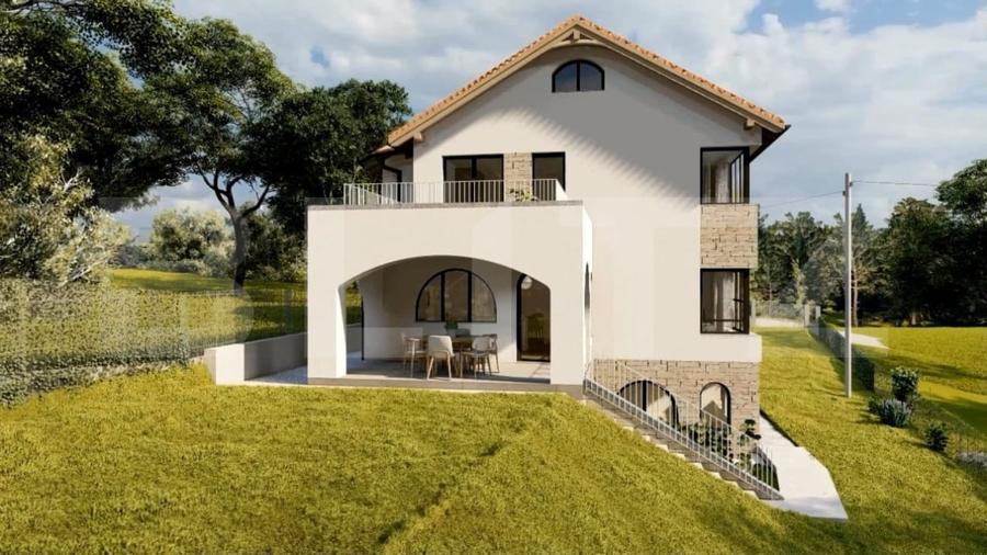 Casă individuală cu 8 camere cu Teren 3000 Mp în Almașu Mare