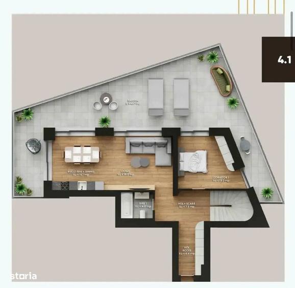 Penthouse vedere piscina+padure! Proprietate construita unica pe piata - 11