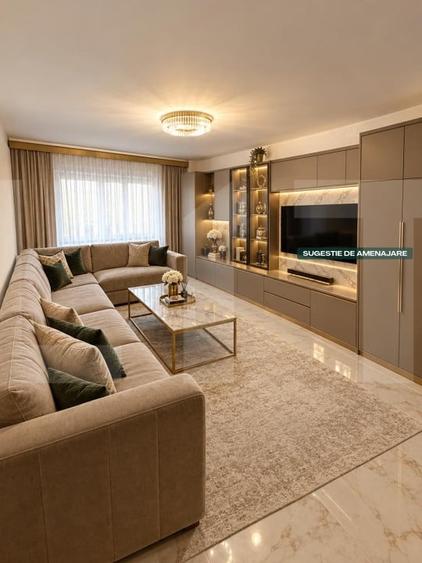 Apartament cu 2 camere decomandat, mobilat în Central
