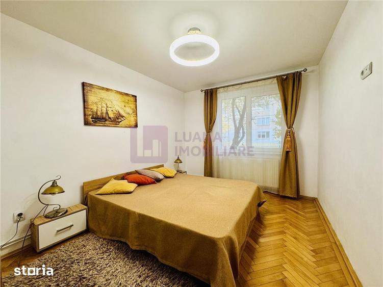 Apartament cu 3 camere, mobilat în Central
