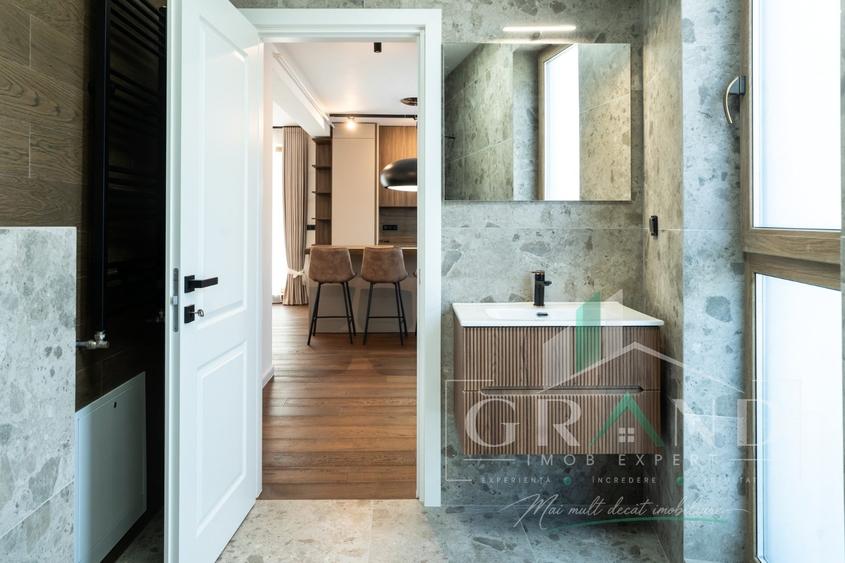 Penthouse cu 3 camere semidecomandat, mobilat în Grigorescu
