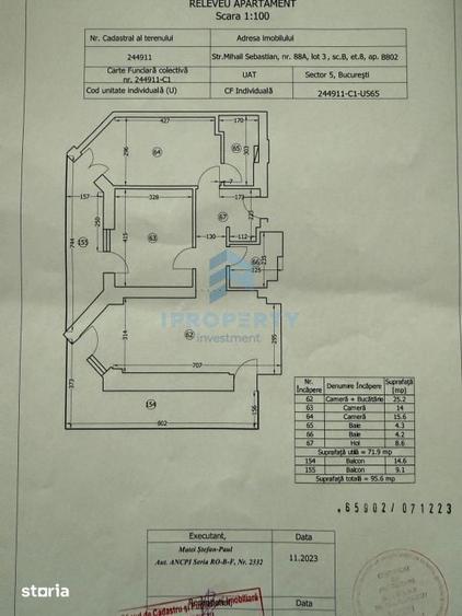 Apartament cu 3 camere în 13 Septembrie