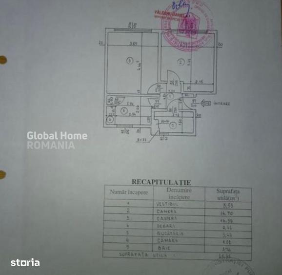 Apartament cu 2 camere decomandat în Cantemir