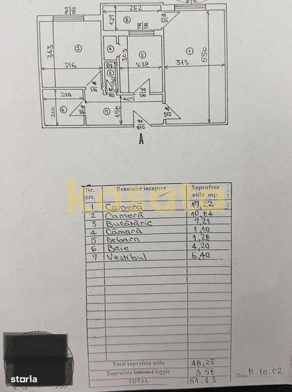 Apartament cu 2 camere decomandat, mobilat în Crângași