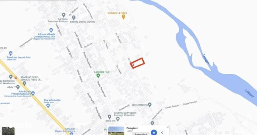 Teren intravilan 1000 mp, Dubla deschidere, Utilitati la hotar, 57/mp - 2