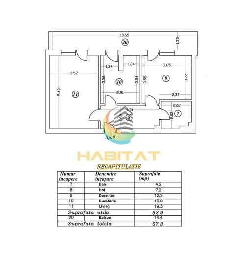 Apartament cu 2 camere decomandat în Berceni