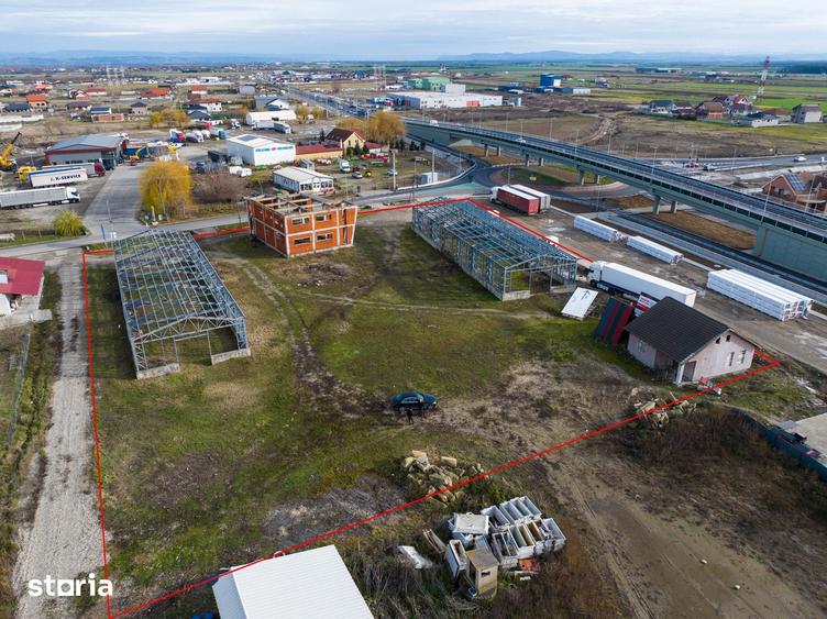 Teren cu constructii giratoriu Oradea(Osorhei)-Cluj, 7010 mp,141 /mp - 1