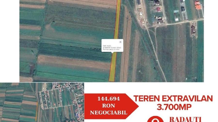 Teren agricol extravilan de 3700 mp, în Vest
