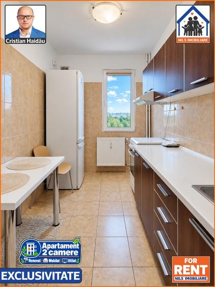 Apartament cu 2 camere decomandat în Titan