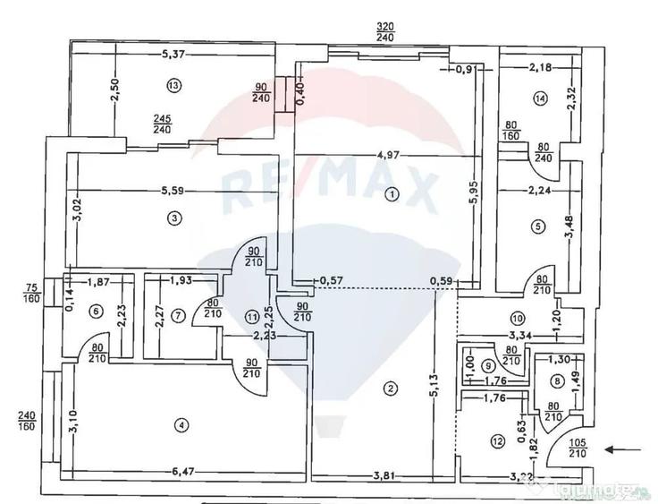 Apartament cu 3 camere semidecomandat în Grădina Icoanei