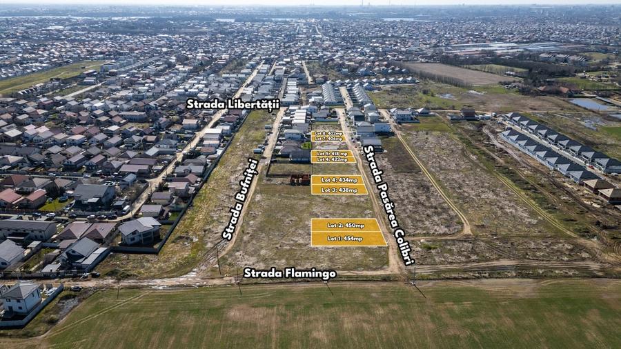 Teren Construcții intravilan de 438 mp, în Nord-Est