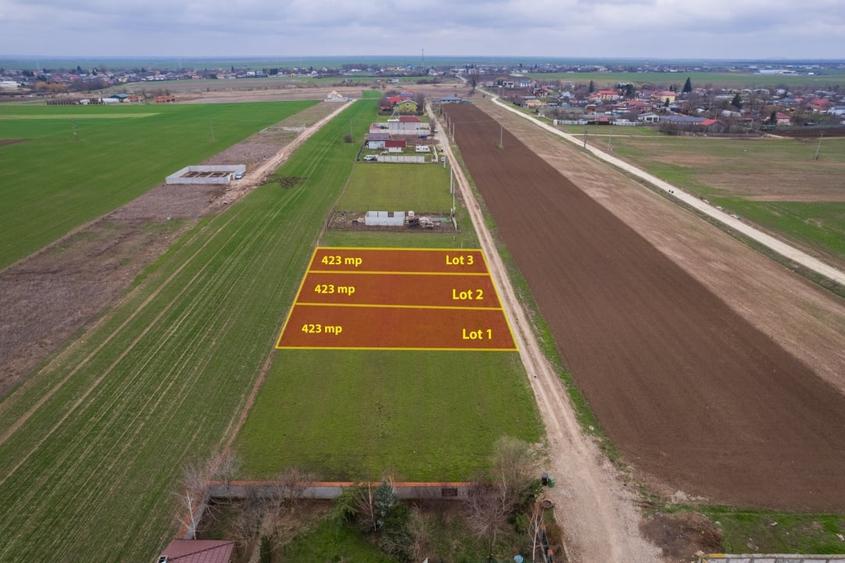 Teren Construcții intravilan de 423 mp, în Frumușani