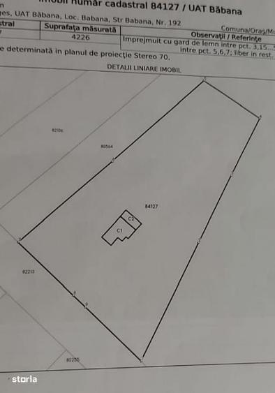 Casă cu 3 camere în Băbana