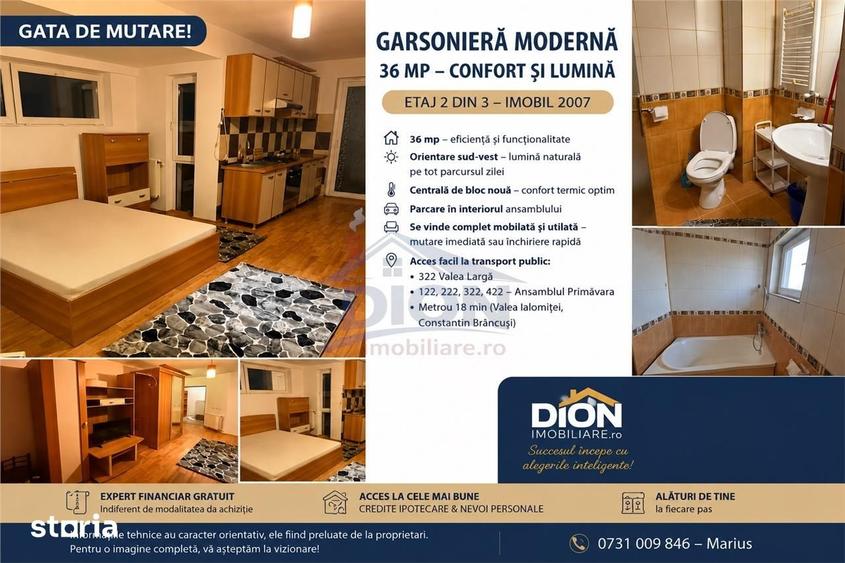 Garsonieră, mobilată în Valea Ialomiței