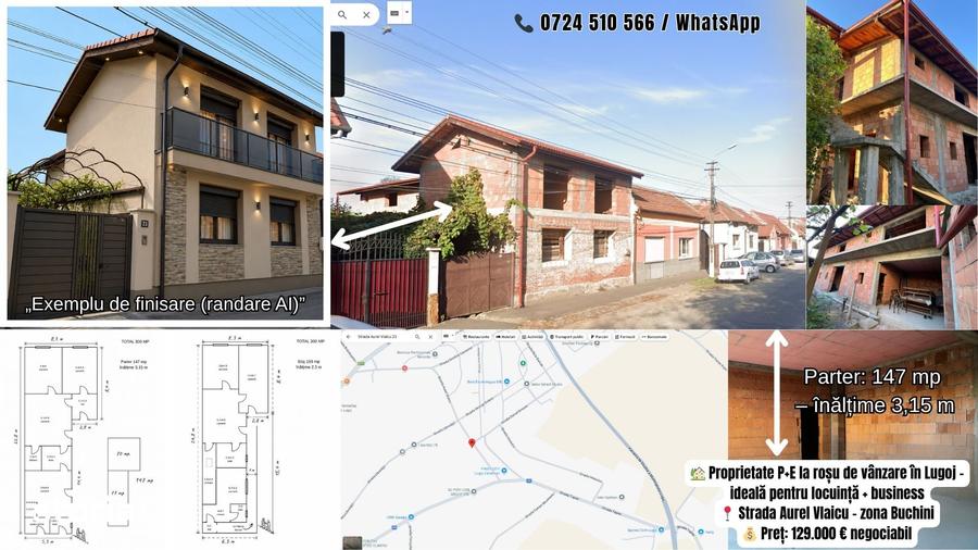 Casă cu 10 camere cu Teren 400 Mp în Central