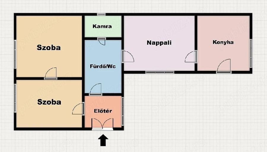Casă cu 3 camere cu Teren 1550 Mp în Central