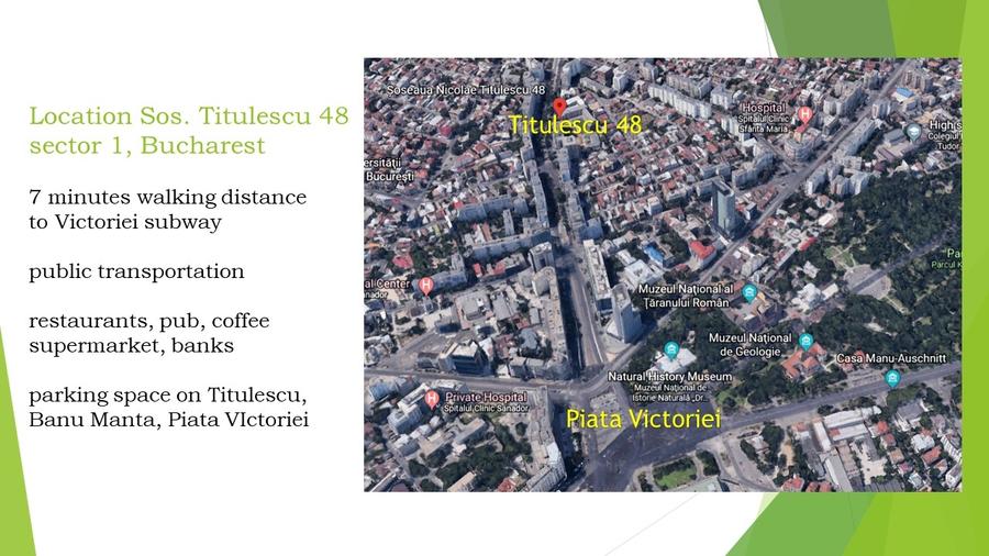 Birou, de 34 mp, în P-ța Victoriei