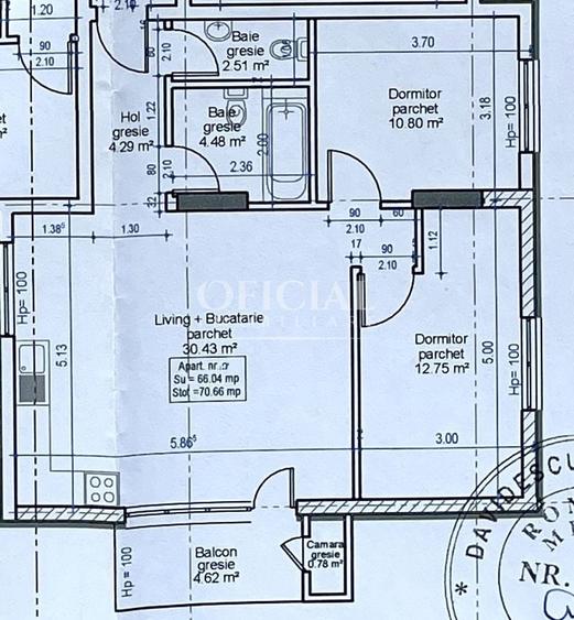 Apartament 3 Camere | 2 Bai | Intermediar | Semifinisat  Zona VIVO BMW - 1