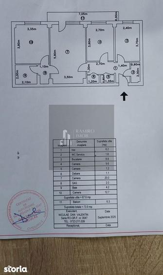 Apartament 3 camere decomandat 13 Septembrie - 4