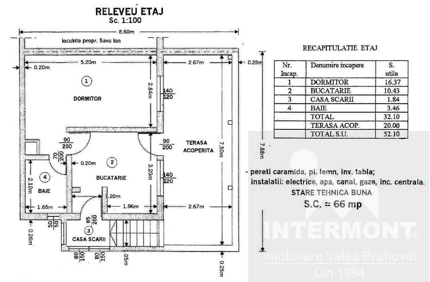Apartament cu 4 camere în Central