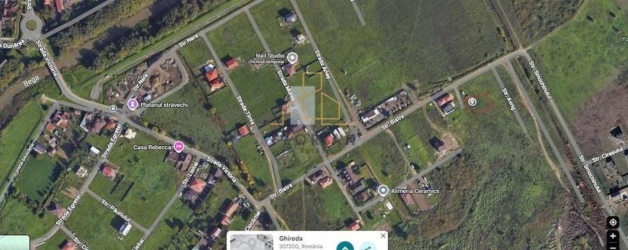 Teren Construcții intravilan de 553 mp, în Ghiroda
