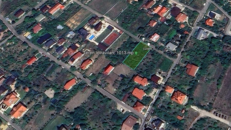 Teren Construcții intravilan de 1013 mp, în Pasărea