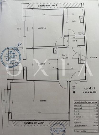 Apartament cu 2 camere decomandat, mobilat în Girocului