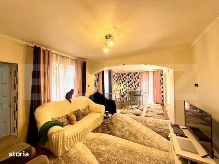 Casă cu 4 camere semidecomandat cu Teren 700 Mp în Central