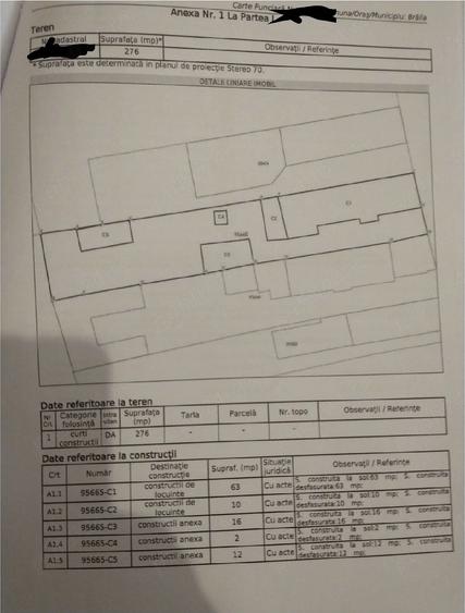 Casă cu 4 camere cu Teren 276 Mp în Brăilița