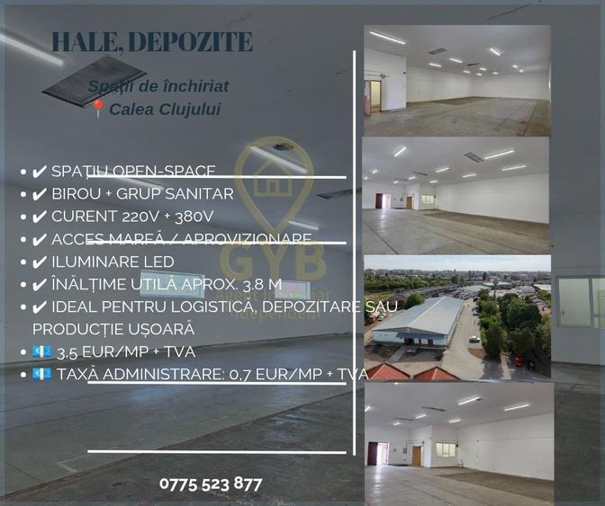 Spațiu industrial, de 245 mp, în Calea Clujului
