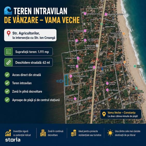 Teren de 1111 mp, în Limanu