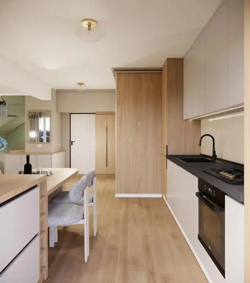 Apartament cu 3 camere decomandat, mobilat în Progresul