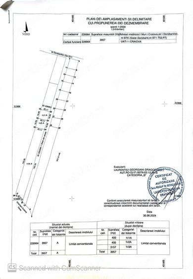 Teren de 7500 mp, în Brestei