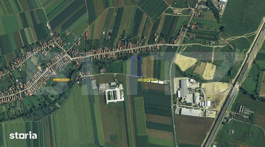 Teren de 9830 mp, în Galda de Jos