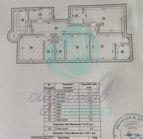 Casă individuală cu 7 camere cu Canalizare în Parcul Carol