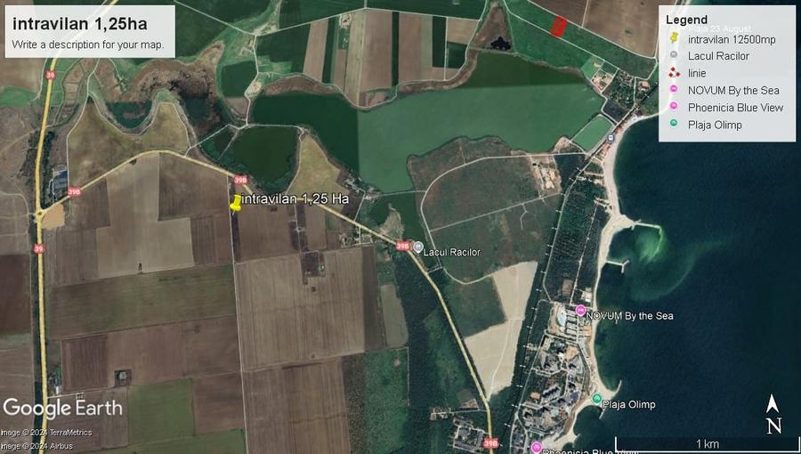 Teren Construcții intravilan de 12500 mp, în 23 August
